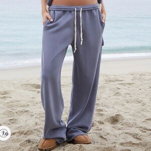 John Galt Navy Anastasia Baggy Sweatpants Brandy Melville brand new